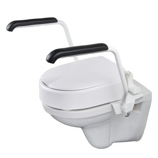 Toiletbeugelset 10cm vasteverhoger staal wit | incl. bevestiging