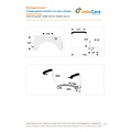 JadaCare Toiletbeugel-set hoogte 30 cm vaste  verhoger 6 cm RVS wit | incl. bevestiging