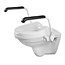 JadaCare Toiletbeugel-set hoogte 30 cm losse verhoger 5 cm RVS gepolijst wit | incl. bevestiging