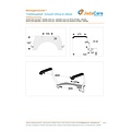 JadaCare Toiletbeugel-set  hoogte 25 cm  toiletzitting & deksel RVS wit | incl. bevestiging