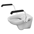 JadaCare Toiletbeugel-set hoogte 25 cm staal wit