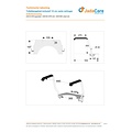 JadaCare Toiletbeugel-set hoogte 35 cm vaste verhoger 10 cm RVS gepolijst | incl. bevestiging