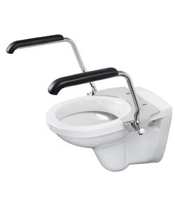 Toiletbeugelset h30cm RVS gepolijst