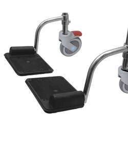 Set beensteunen RVS geglaspareld