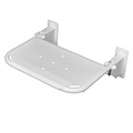 JadaCare Douchezitje zitdiepte 32 cm verkort wit | RVS wit