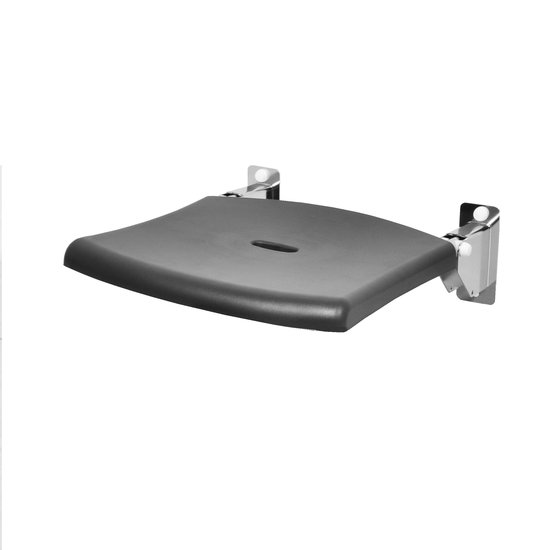 JadaCare Douchezitje verkorte flenzen opklapbaar RVS gepolijst/antraciet