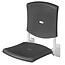 306010C Douchezitting opklapbaar met rug RVS wit / antraciet