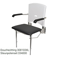 JadaCare Douchezitting opklapbaar softseat 3 cm Plus RVS gepolijst