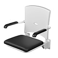 JadaCare Douchezitting opklapbaar softseat 5 cm RVS wit