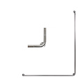JadaCare Hoekwandbeugel / glijstang 90°  links/rechts 150 x 110 RVS gepolijst