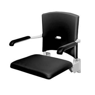 Douchezitting opklapbaar softseat 5 cm RVS wit/antraciet