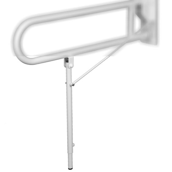 JadaCare Steunpoot voor toiletbeugel opklapb RVS wit