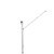 JadaCare Steunpoot voor toiletbeugel opklapb. 2012 RVS wit
