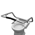 JadaCare Special -Steunbeugel toilet incl. toiletzitting RVS gepolijst