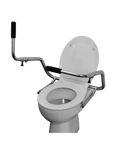 Special -Steunbeugel toilet incl. toiletzitting RVS gepolijst