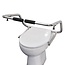 JadaCare Special -Steunbeugel toilet RVS gepolijst met toiletzitting en deksel