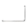 JadaCare Hoekwandbeugel / glijstang 90°  links/rechts 110 x 70 RVS gepolijst
