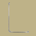 JadaCare Hoekwandbeugel / glijstang 90°  links/rechts 110 x 70 RVS gepolijst