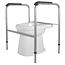 JadaCare Toiletframe RVS geglaspareld