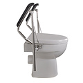 JadaCare Toiletbeugelset met vaste steunpoten h25cm RVS gepolijst