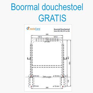 Boormal douchestoel | GRATIS