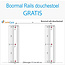 JadaCare Boormal rails douchestoel | GRATIS
