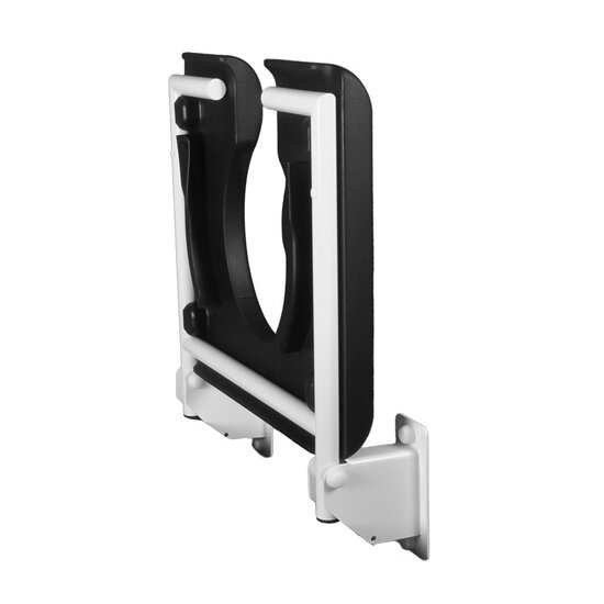 JadaCare Douchezitting U-uitsparing geleide rails RVS wit