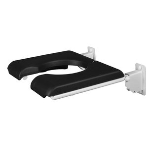 Douchezitting zitting U-uitsparing opklapb RVS wit