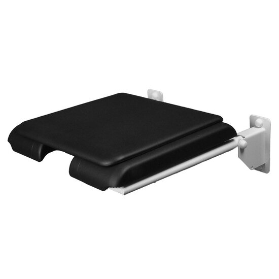 JadaCare Douchezitting U-uitsparing geleide rails RVS wit