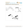 JadaCare Toiletbeugelset met instelbare steunpoten h25cm RVS gepolijst
