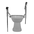 JadaCare Toiletbeugelset met instelbare steunpoten h25cm RVS gepolijst