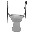 JadaCare Toiletbeugelset met instelbare steunpoten h25cm RVS gepolijst