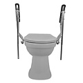 JadaCare Toiletbeugelset met instelbare steunpoten h25cm RVS gepolijst