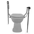 JadaCare Toiletbeugelset met instelbare steunpoten h25cm RVS gepolijst