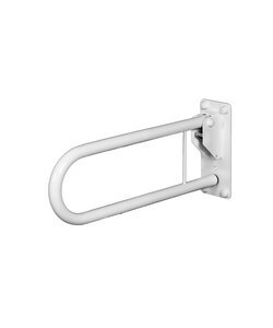 Toiletbeugel 50cm opklapbaar RVS wit