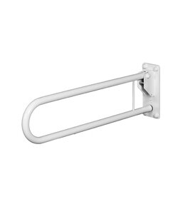 Toiletbeugel 65cm opklapbaar RVS wit