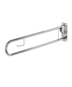 Toiletbeugel 90 + closetrolhouder RVS gepolijst