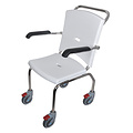JadaCare Douchestoel verrijdbaar afzonderlijk opklapbare armleggers