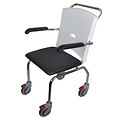 JadaCare Douchestoel verrijdbaar afzonderlijk opklapbare armleggers