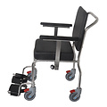 JadaCare Douchestoel Comfort verrijdbaar hoogte instelbare armleggers