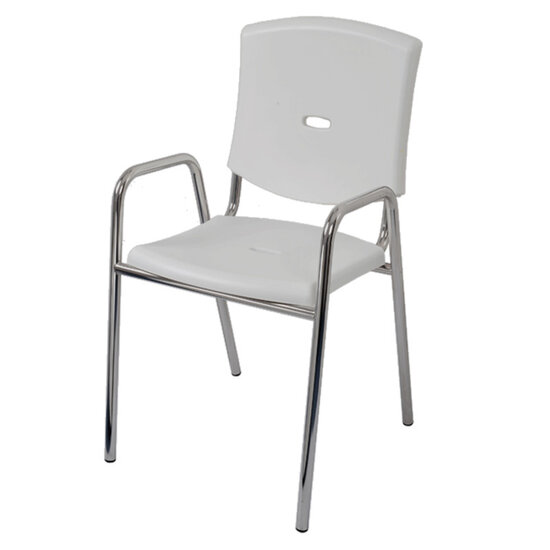 JadaCare Douchestoel vaste armleggers RVS gepolijst