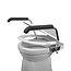 JadaCare Toiletbeugel-set  armleggers h25 cm  RVS gepolijst softclose zitting + deksel wit