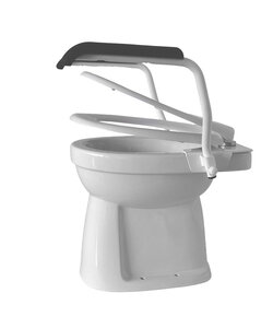 Toiletbeugelset staal wit softclose wit