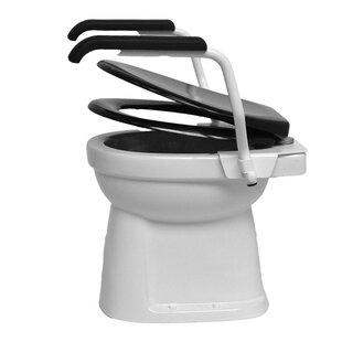 Toiletbeugelset RVS wit soft close zwart