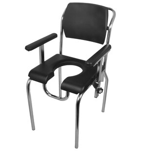 Douche-/toiletstoel uitsparing RVS gepolijst