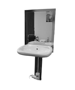 Wastafellift RVS gepolijst