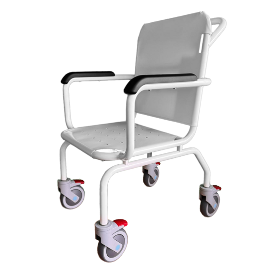 JadaCare Zwembadstoel verrijdbaar vaste armleggers