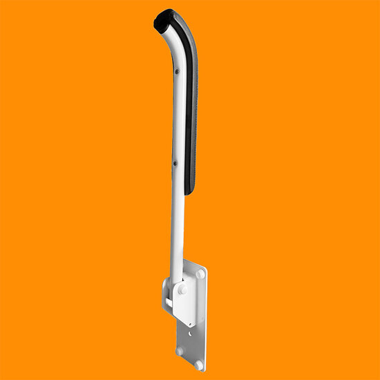JadaCare Toiletsteun met armleggerkussen RVS wit