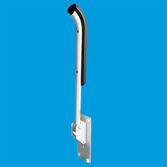 JadaCare Toiletsteun met armleggerkussen RVS wit