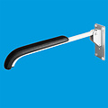 JadaCare Toiletsteun met armleggerkussen RVS wit